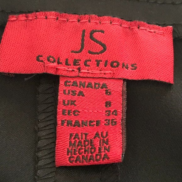 NWT  JS Collections Ladies Black Satin pants. - Picture 4 of 12